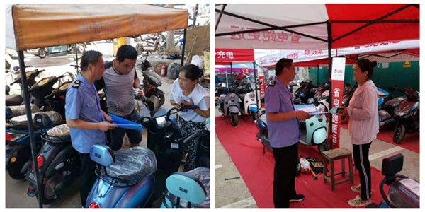 淮南：出行安全無小事傾心為民辦實事 ——上窯市場監(jiān)管所專項監(jiān)督檢查電動自行車市場