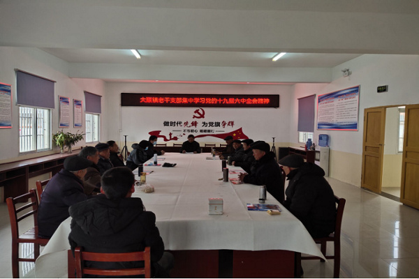 淮南市壽縣：大順鎮(zhèn)老干部集中學(xué)習(xí)黨的十九屆六中全會(huì)精神